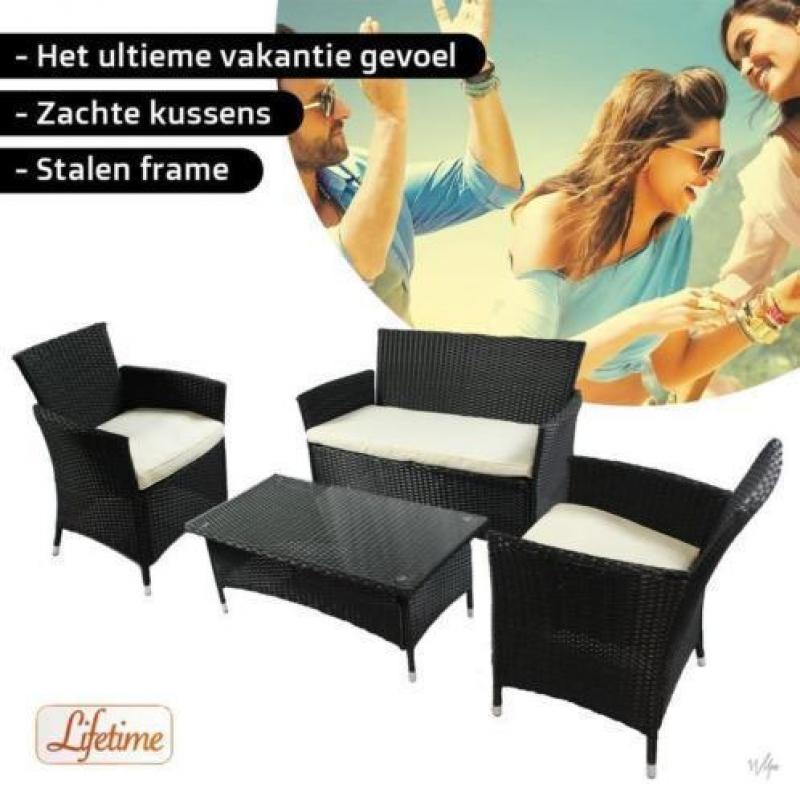 Nieuwe loungesets (rotan) nu van 599 euro voor 169 euro