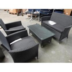 Nieuwe loungesets (rotan) nu van 599 euro voor 169 euro