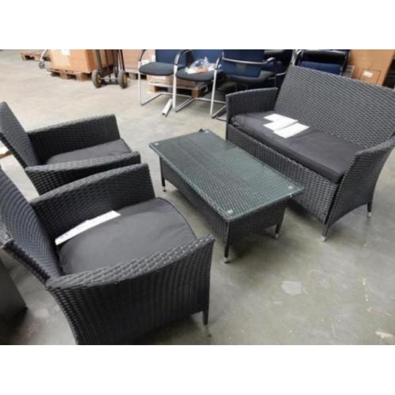 Nieuwe loungesets (rotan) nu van 599 euro voor 169 euro
