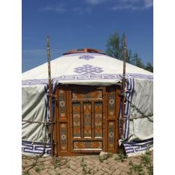 Te koop: Origineel beschilderde 5-muurs mongoolse Yurt Ger
