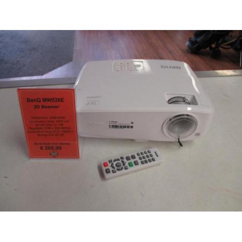 BenQ MW526E 3D Beamer + Afstandsbediening 3200 ANSI