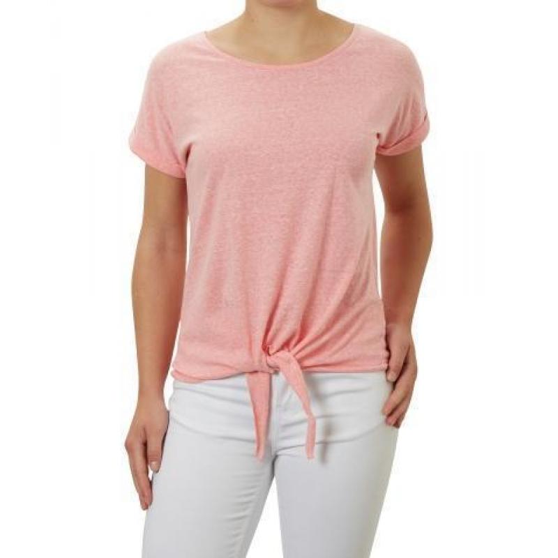 T-shirt melee met kant in maat M