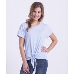 T-shirt melee met kant in maat M