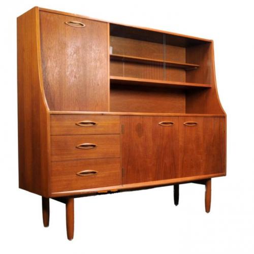 Retro/Vintage buffet kast/hoog dressoir, jaren 60 Jentique