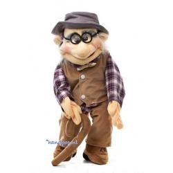 handpop opa Job een menspop van Living Puppets