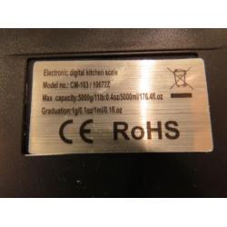 Rohs digitale keukenweegschaal