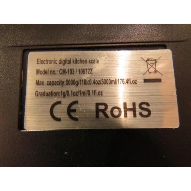 Rohs digitale keukenweegschaal