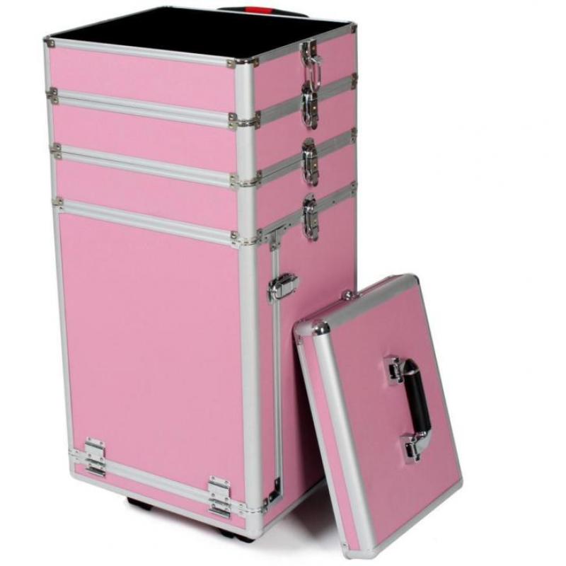 5 in 1 multifunctionele cosmetica trolley (roze) 400721