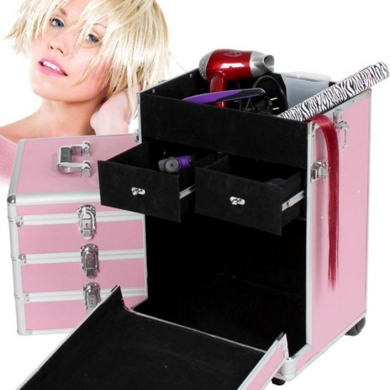 5 in 1 multifunctionele cosmetica trolley (roze) 400721