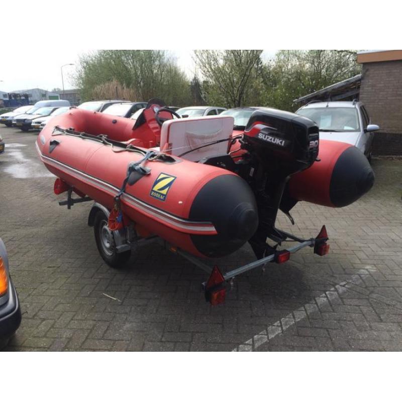 Zodiac Mark 3 futura Suzuki 30 pk bj 2002 kanteltrailer
