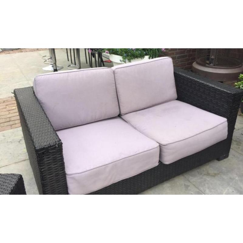 mooi gebruikt loungeset 1 bank 2 stoel