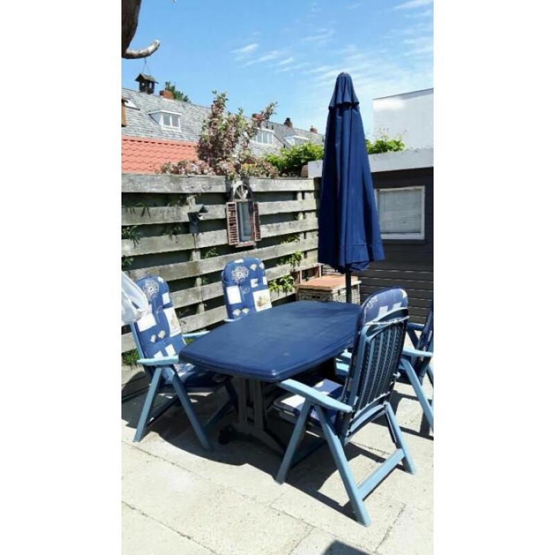 Blauwe tuinset
