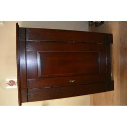 Massief eiken computer/tv kast