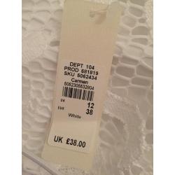 Witte kanten bodyconjurk River Island