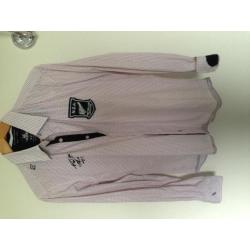 N.Z.A. NZA wit-rood geruit overhemd medium