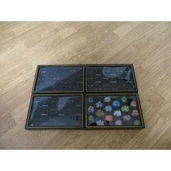 Partij (105 stuks) ringen van glas