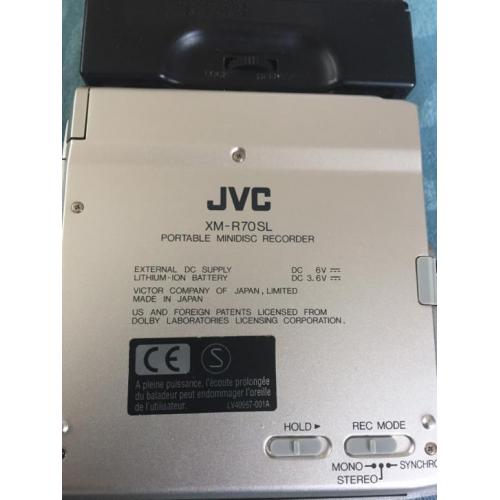 JVC XM-R70SL portable minidisc recorder