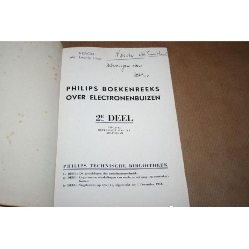 Moderne ontvang- en versterkerbuizen - Philips uitgave 1940!