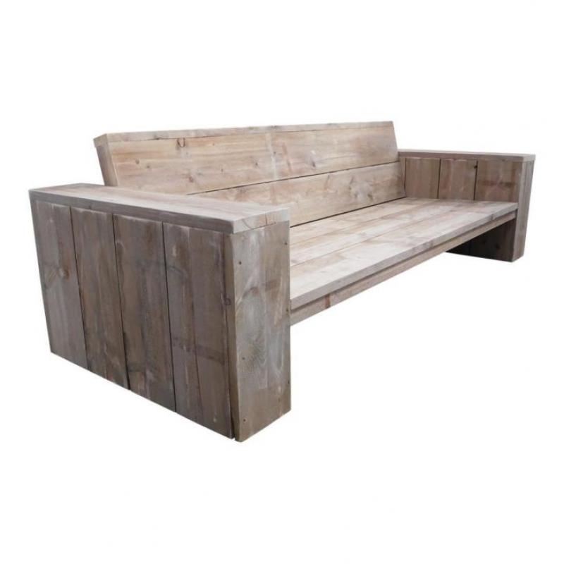 GOEDKOPE loungebank, lounge bank steigerhout GRATIS LEVERING