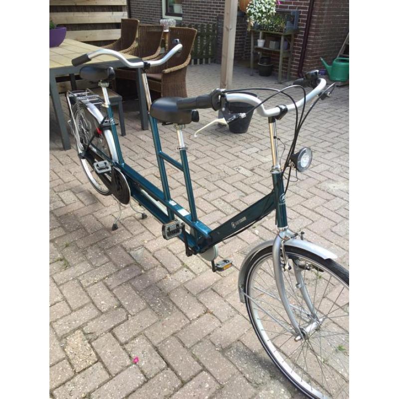 Tandem Van Raam, twinny, donker groen