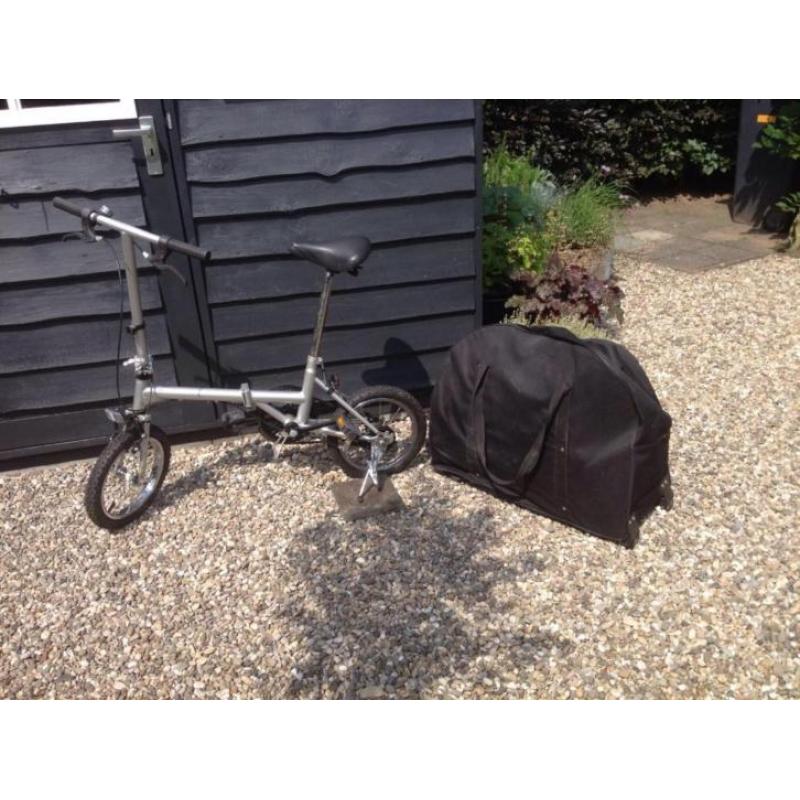 Eenvoudige vouwfiets incl tas