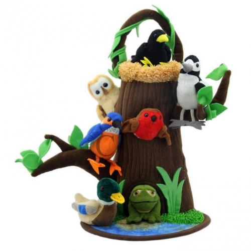 speelset boom met vijver en vingerpopjes