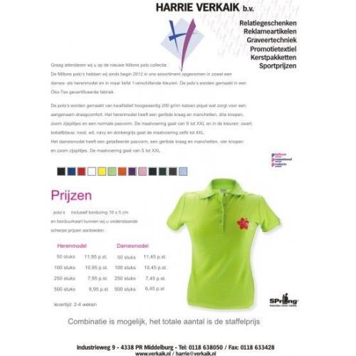 Geborduurde promotie polo's