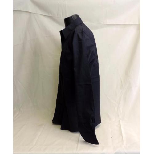 2431. Blauwe Heren Blouse van Printer, mt.XL