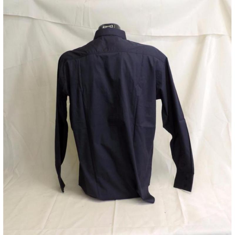 2431. Blauwe Heren Blouse van Printer, mt.XL