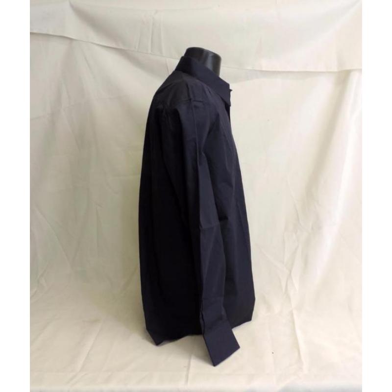 2431. Blauwe Heren Blouse van Printer, mt.XL