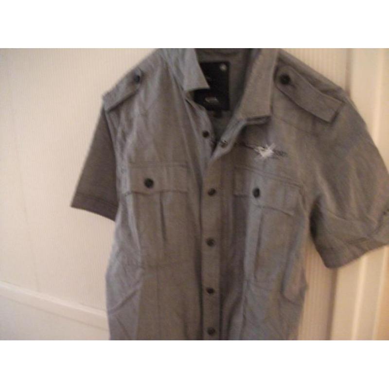 mooie grijze blouse maat M merk g-star