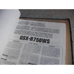 Suzuki Supplement map set-up manual voor verschillende type`