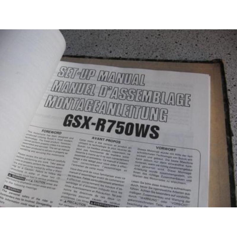 Suzuki Supplement map set-up manual voor verschillende type`