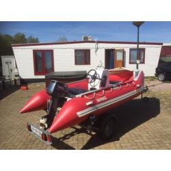 Brig 380 25pk yamaha trailer koopje!!!