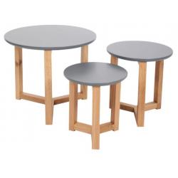 [Webshop] Knock on wood bijzettafels grijs - Butik
