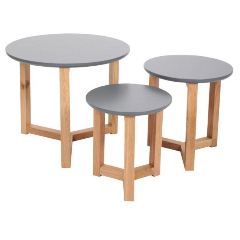 [Webshop] Knock on wood bijzettafels grijs - Butik