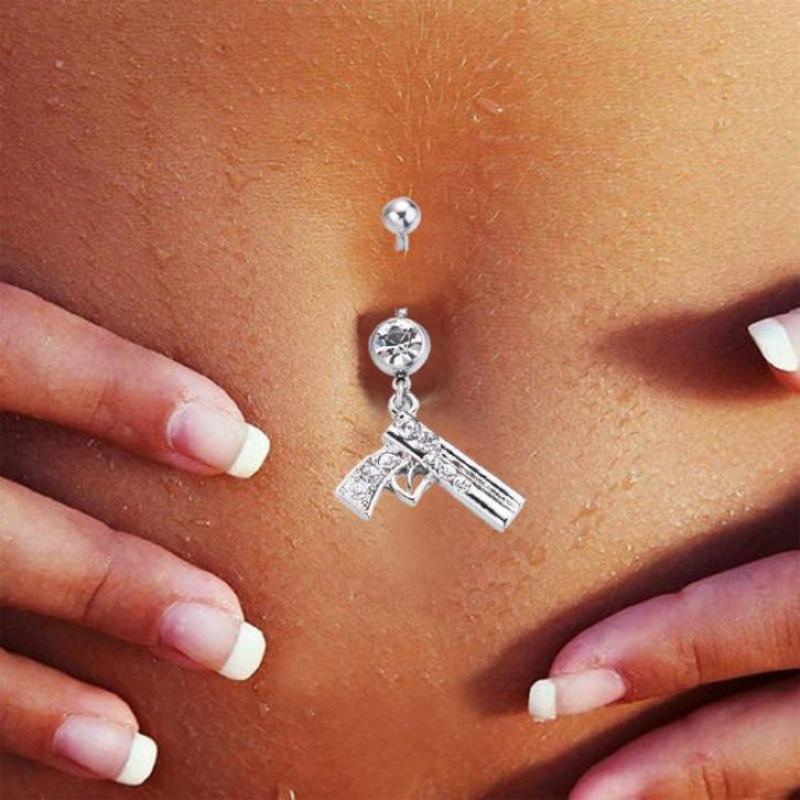 Gun navelpiercing