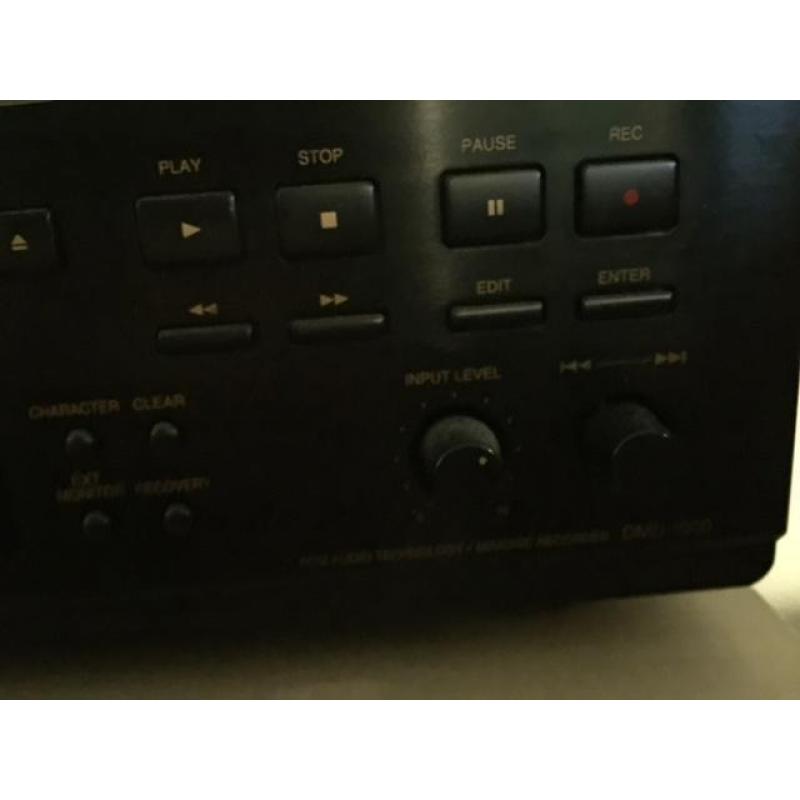 denon dmd-1000 minidisc speler met 35 discs