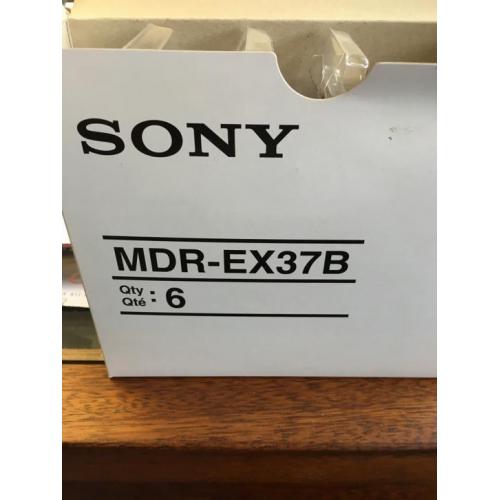Sony koptelefoon MDR-EX37B nieuw 6stuks