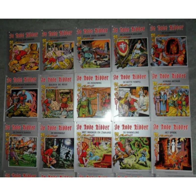 ** 28X Rode Ridder in KLEUR - Willy Vandersteen