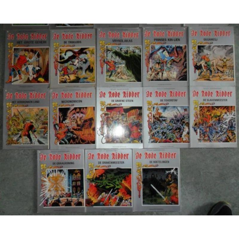 ** 28X Rode Ridder in KLEUR - Willy Vandersteen