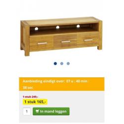 Tv meubel eikenhout