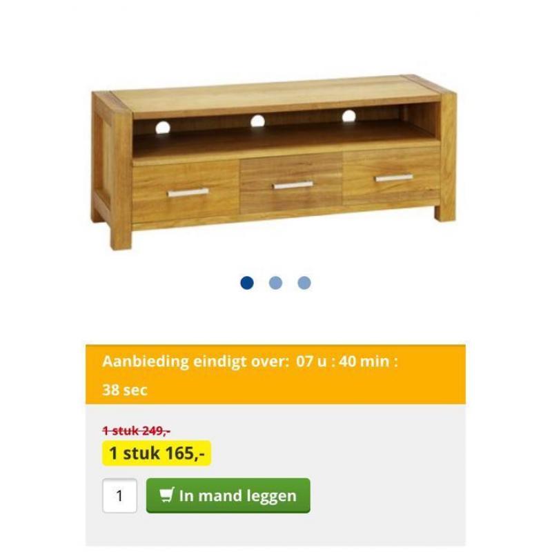 Tv meubel eikenhout