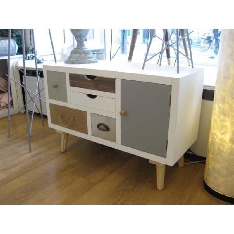 nr 117 tv kast met lades retro vintage ibiza