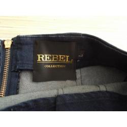 ALS NEW!!! REBEL jeans rok draagmaat s super!! (d1)