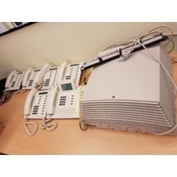 Siemens HiPath 3550 telefooncentrale + toestellen