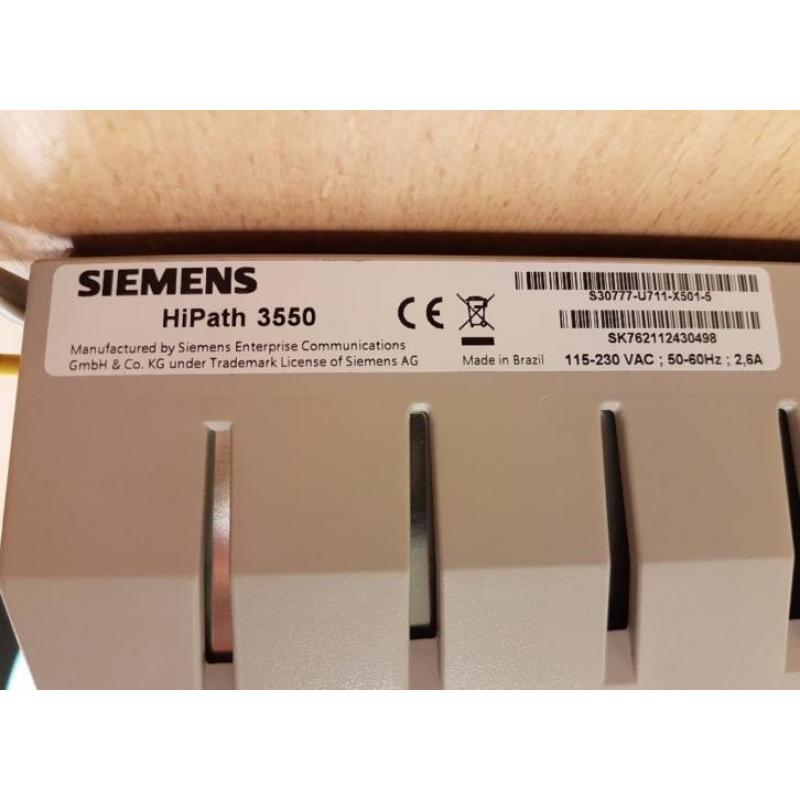 Siemens HiPath 3550 telefooncentrale + toestellen