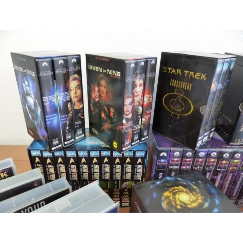 Star Trek compl. verzameling VHS boxen/87 video's (art.1055)