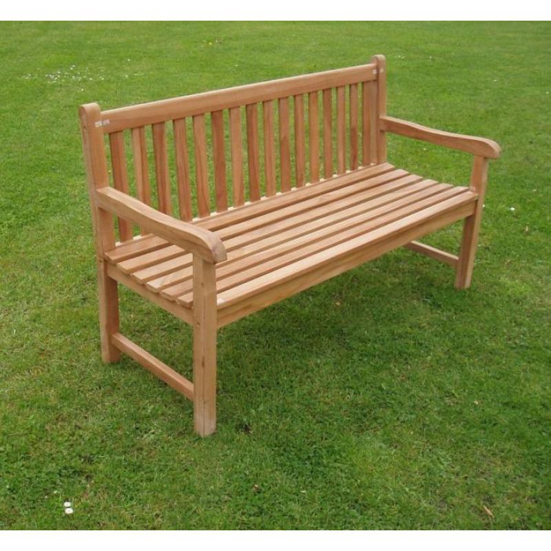 Nieuwe teak tuinbank 1.20, 1.50, 1.80 en 2.00m
