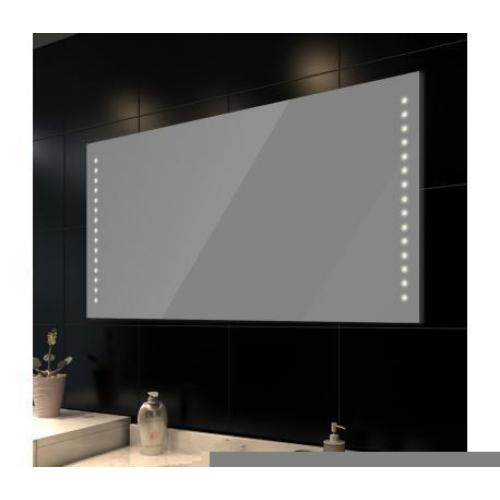 Badkamerspiegel met LED verlichting 100 x 60 cm
